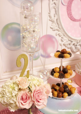 bubble theme party, custom events atlanta, kids parties, toddler party, bubbles, la dee da